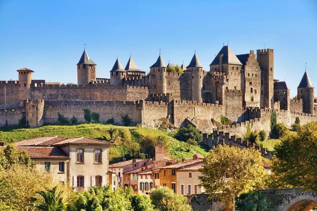 Studio Au Pied De La Cite Carcassonne Exterior foto